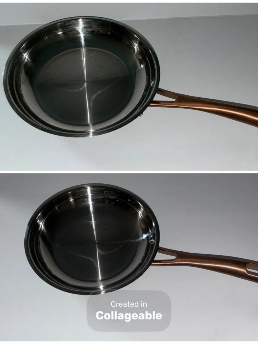 2pc Cuisinart High Impact Stainless Steel Skillets 8” and 10” Set